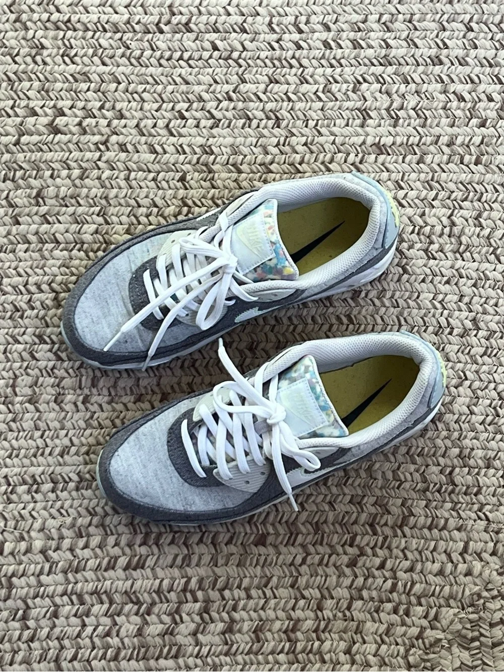 Nike Air Max 90 Gray Stitched Recycled Canvas